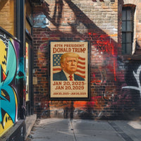 Trump Embroidered Patriot Decor Poster