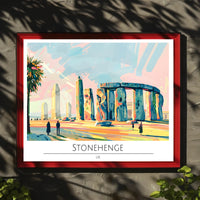 Stonehenge Illustration Poster PosterGoat