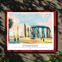 Stonehenge Illustration Poster PosterGoat