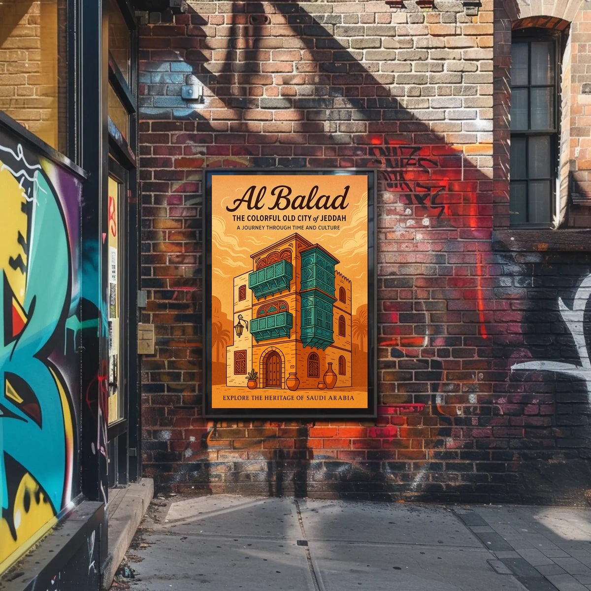 Al Balad The Colorful Old City Of Poster