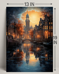 Enchanted Evening In Amsterdam Poster