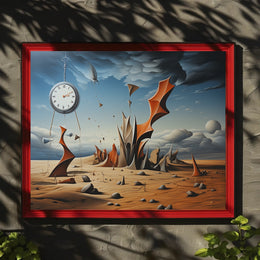 Timeless Desert Dreamscape: Abstract or Artistic Poster