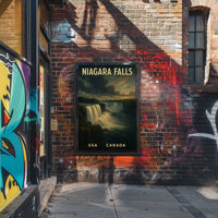 Niagara Falls Vintage Landscape Travel Collector Poster