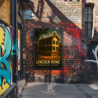 Lincoln Home In Springfield Poster