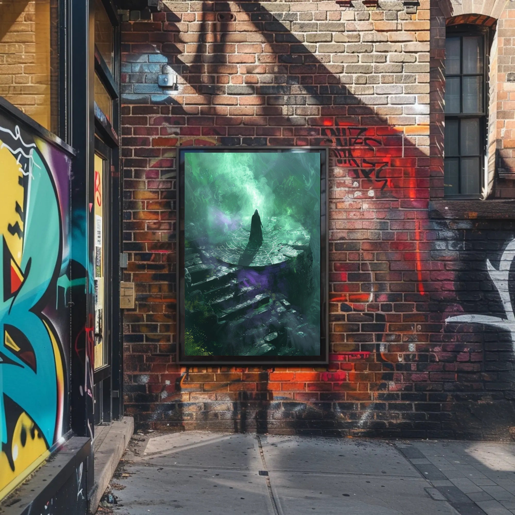 Mystical Summoning Scene Fantasy or Mythology Poster PosterGoat