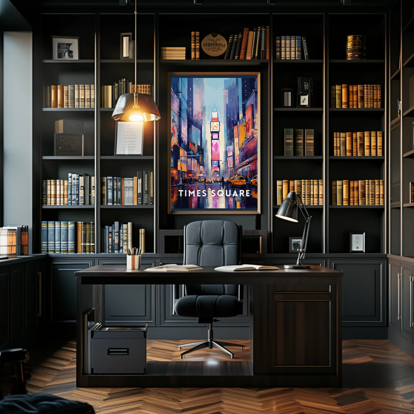 Time Square New York Iconic Poster