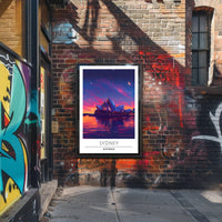 Sydney Opera House Dreamlike Cityscape Urban or Cityscape Poster