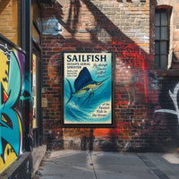 Sailfish Oceans Aerial Sprinter Poster