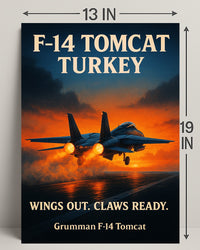 F-14 Tomcat Soaring High Poster PosterGoat
