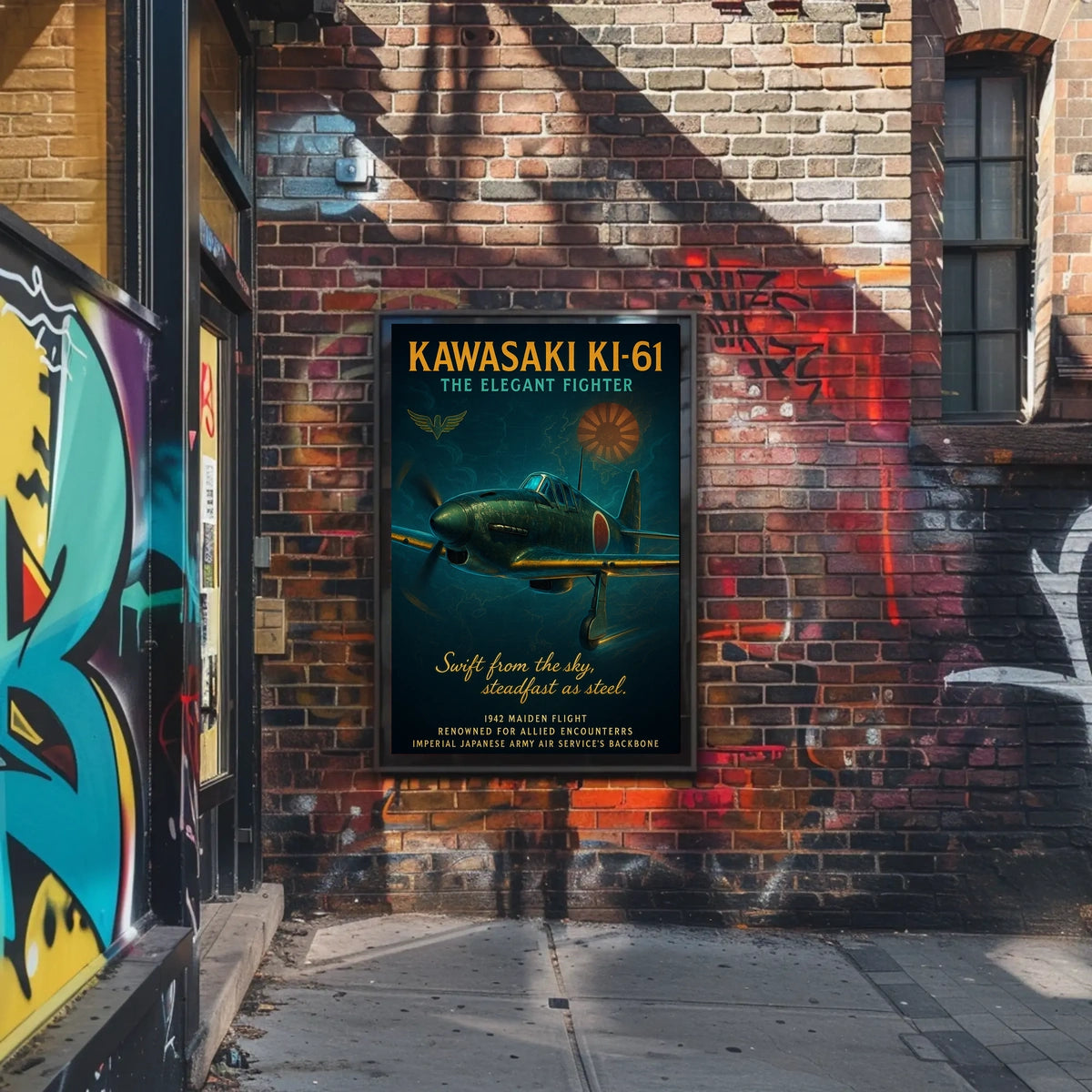 Kawasaki Ki-61 The Elegant Fighter Poster