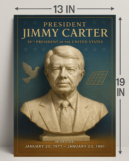 Jimmy Carter 39th President Wall Art Print PosterGoat