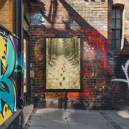 Winter Forest Path Poster