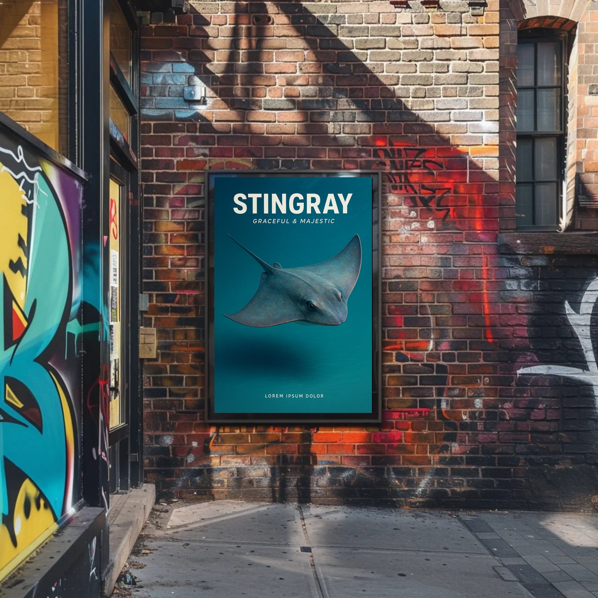 Stingray Graceful & Majestic Poster PosterGoat