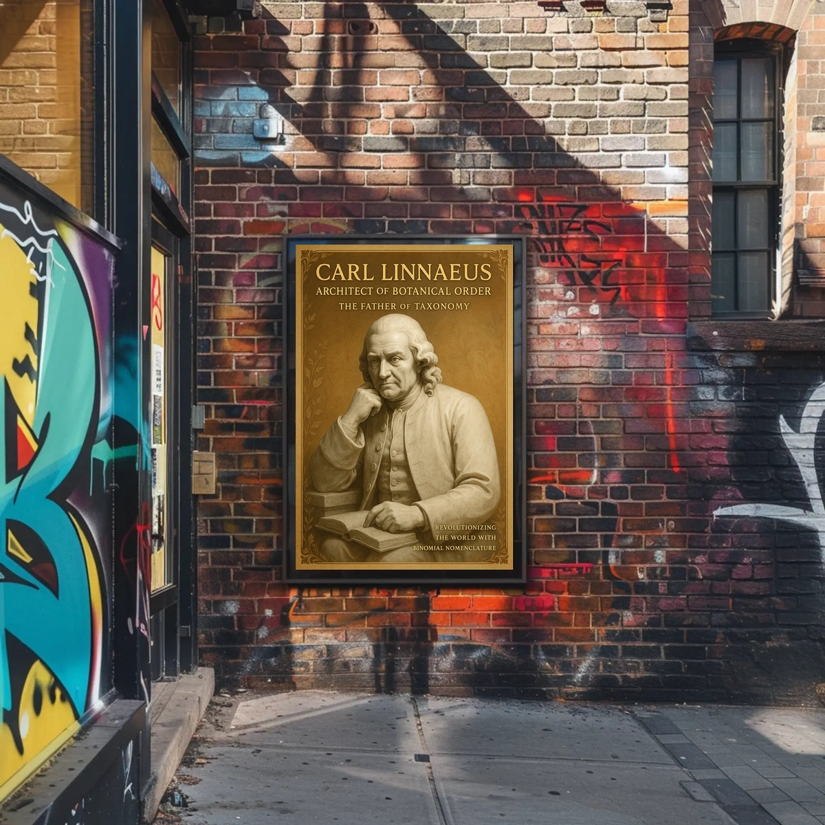 Carl Linnaeus Architect of Botanical Order Poster