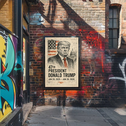 Donald Trump 47th President Poster