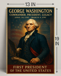 George Washington 1st President Poster PosterGoat