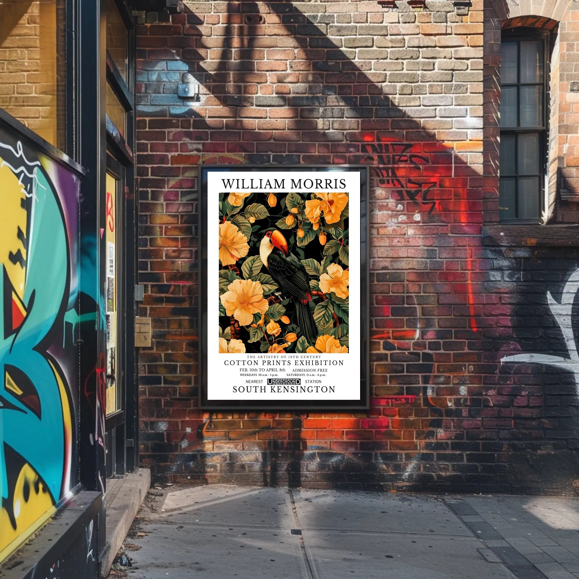 William Morris Exhibition Classic Artistry Poster