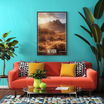 Nevada Vintage Poster