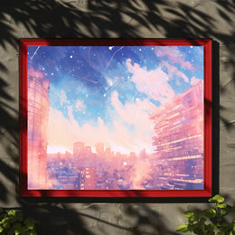 Dreamy Urban Skyline Poster
