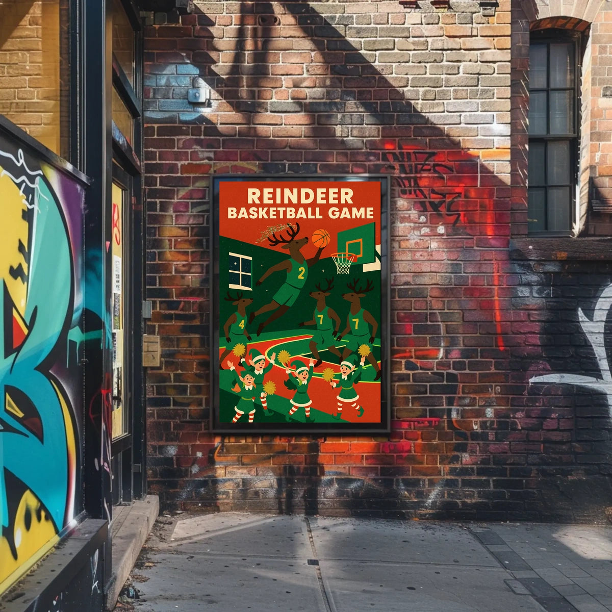 Reindeer Basketball Extravaganza Poster