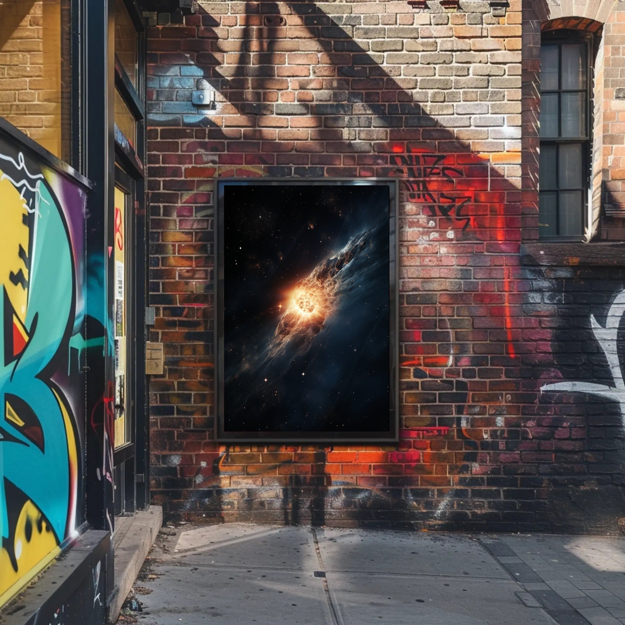 Cosmic Collision Poster