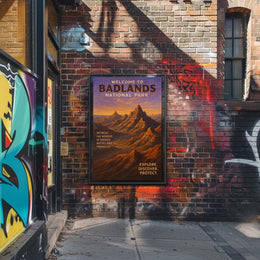 Welcome to Badlands National Park Poster