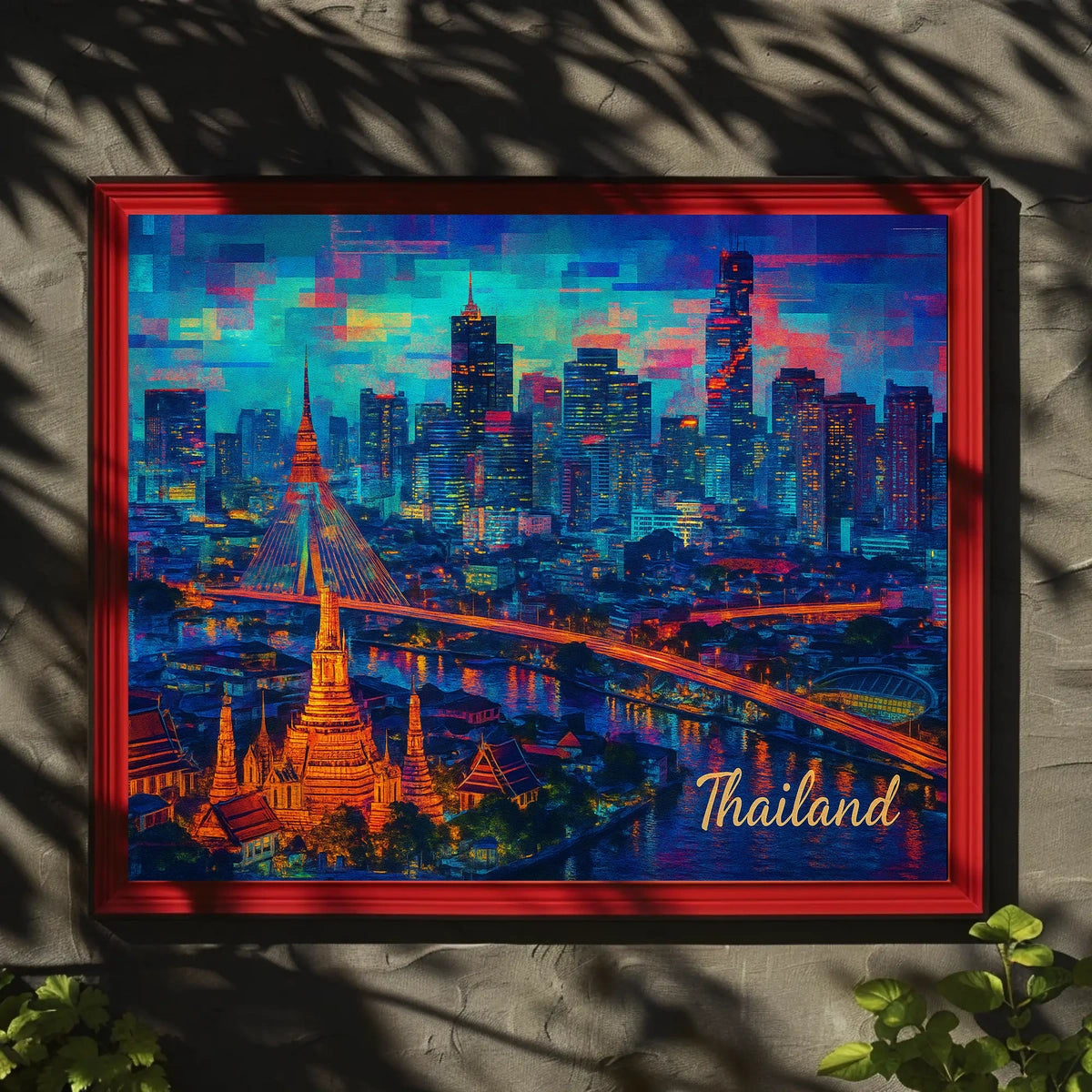 Vibrant Thailand Skyline Poster