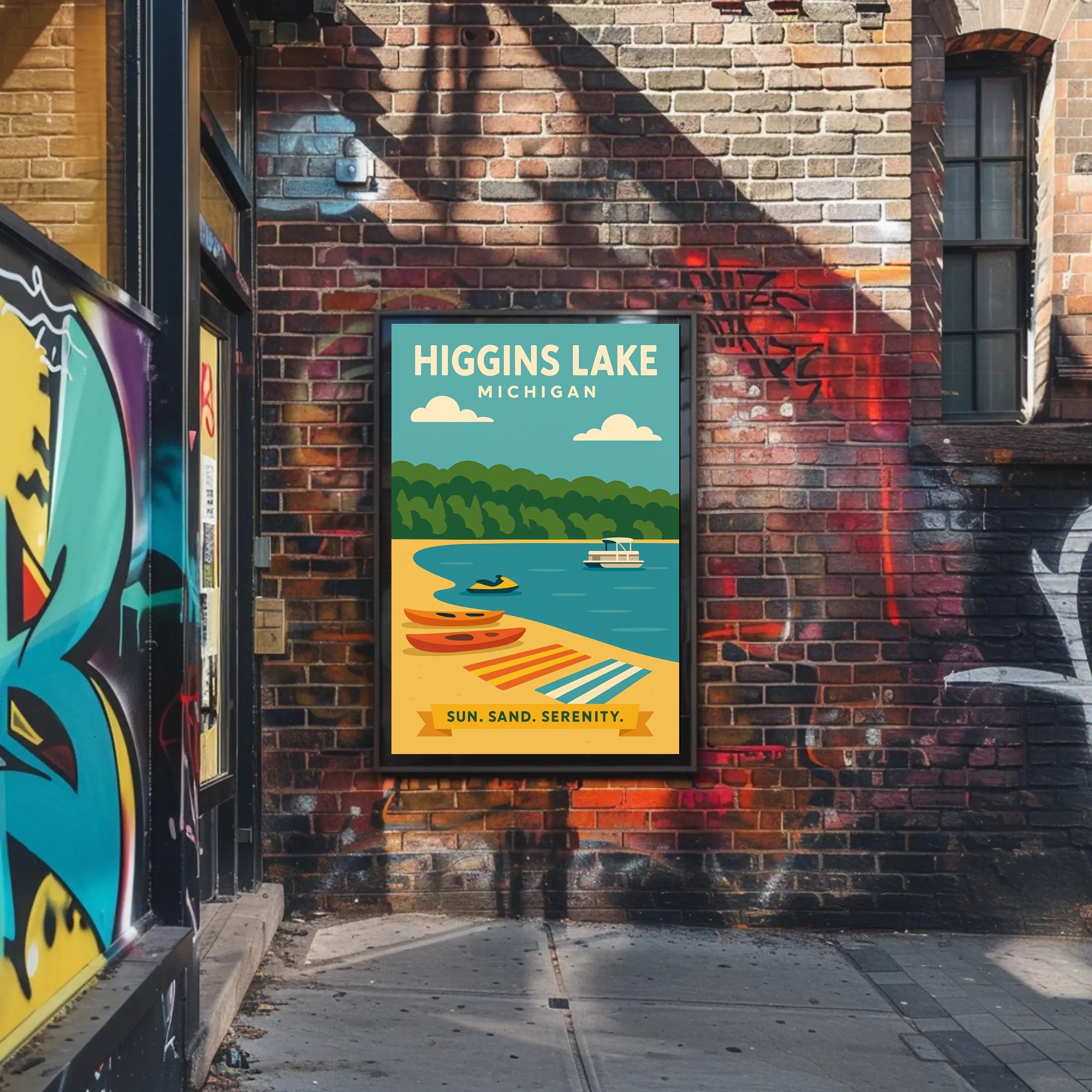 Higgins Lake Serenity Travel Poster