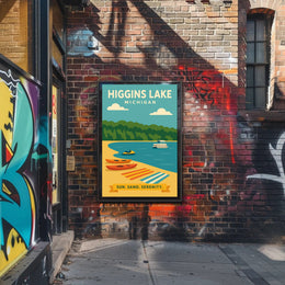 Higgins Lake Serenity Travel Poster