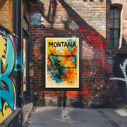 Montana Splash Poster