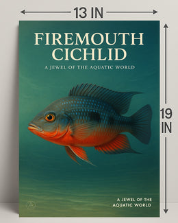 Firemouth Cichlid A Jewel of the Aquatic World Poster PosterGoat