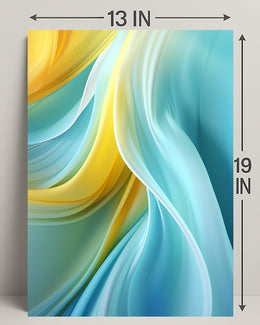 Abstract Waves Of Color Abstract Poster