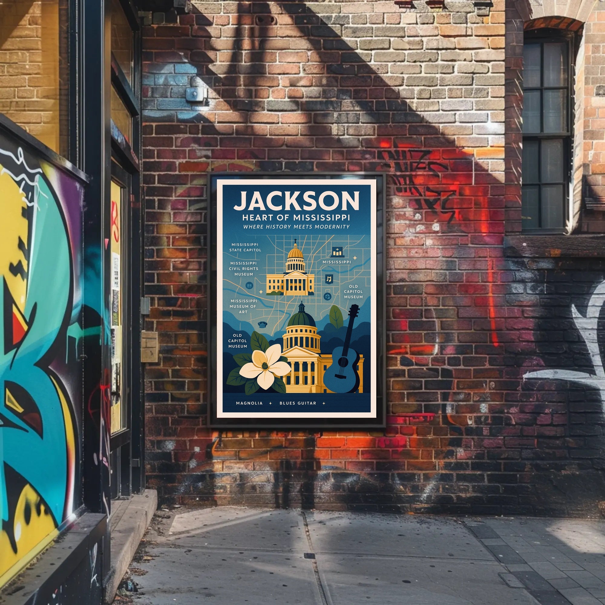 Jackson - Heart of Mississippi Poster