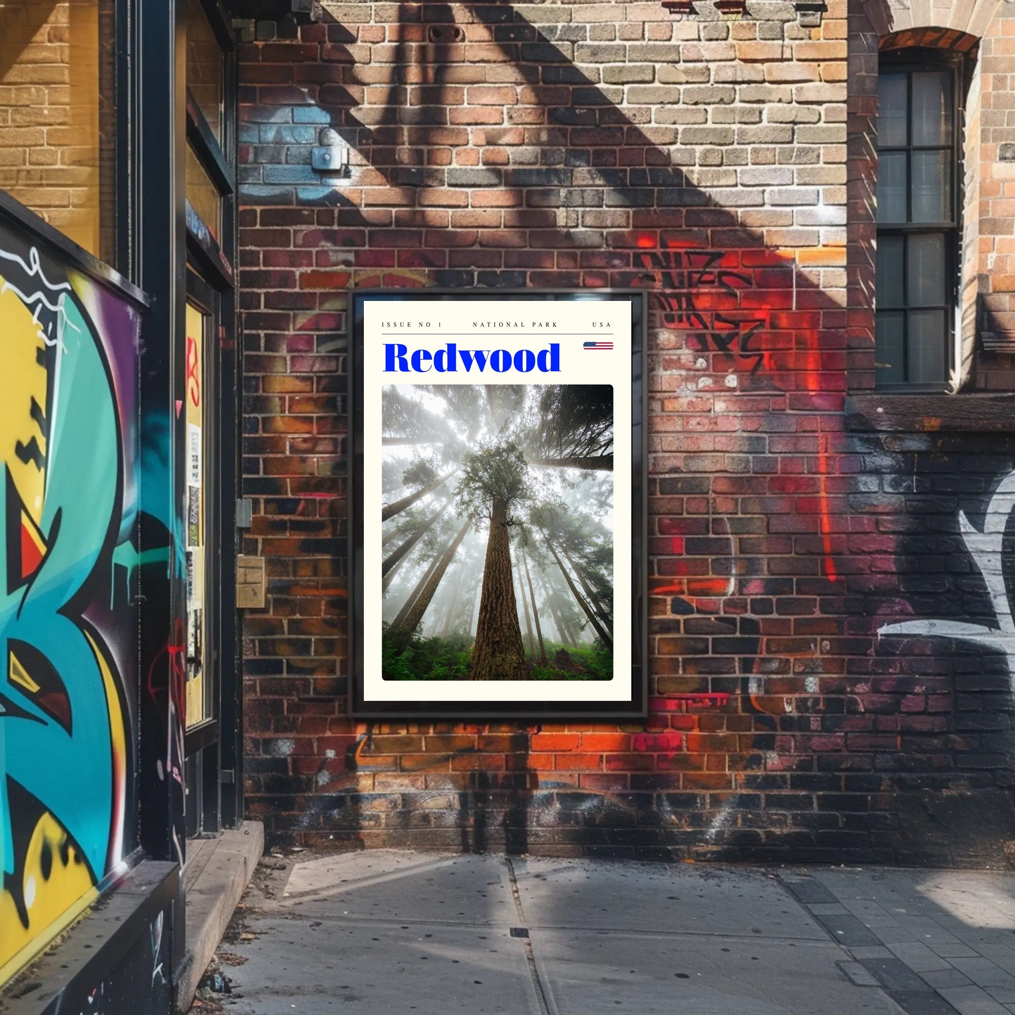 Redwood National Park Scenic Poster Wall Art Print