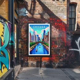 Chicago River Walk Poster