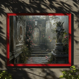 Mystical Renaissance Garden Fantasy Poster Art