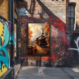 Autumn Steam Journey Poster
