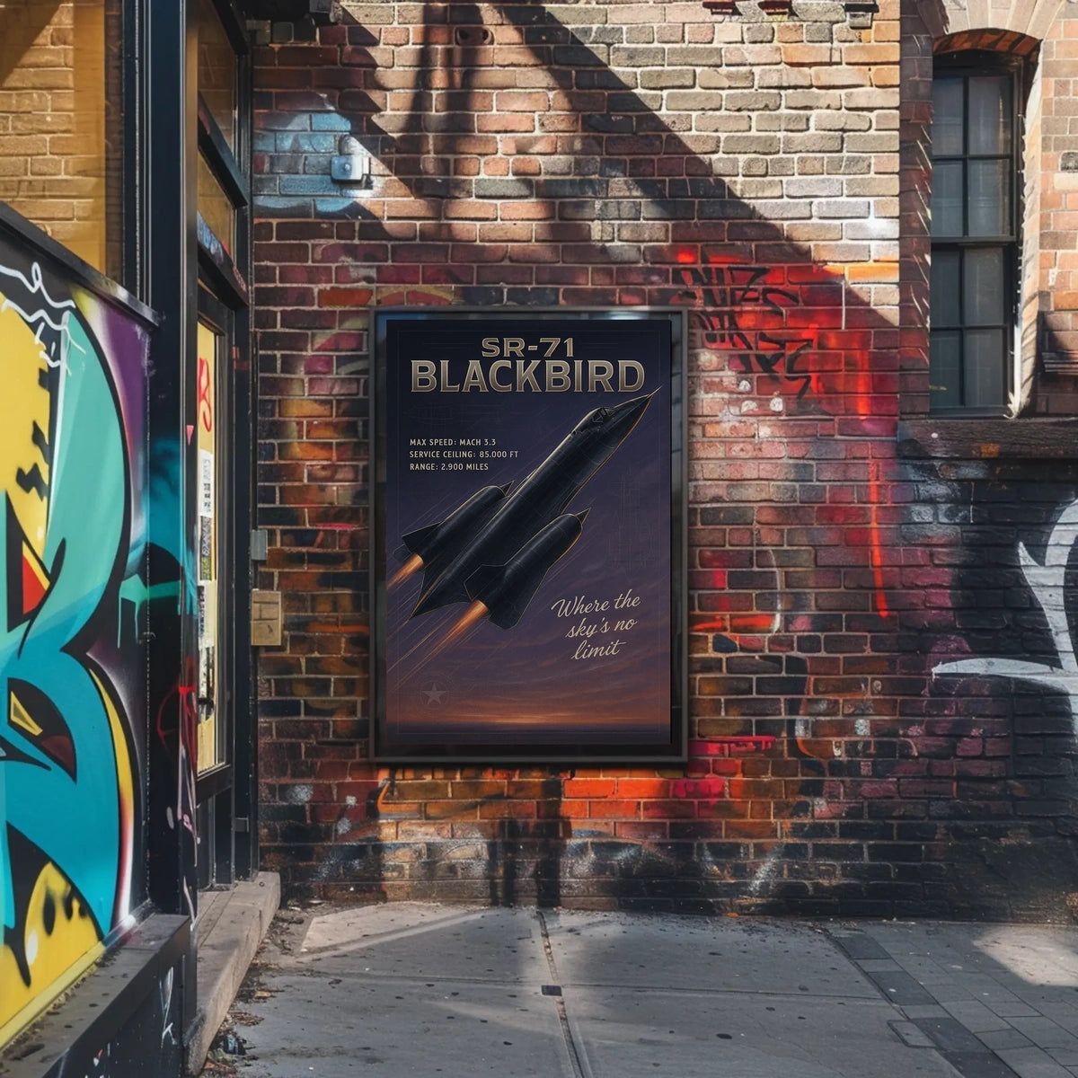 SR-71 Blackbird The Speed Icon Poster