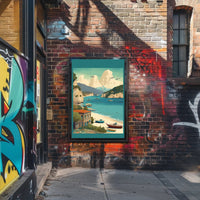 Serene Coastal Retreat Poster