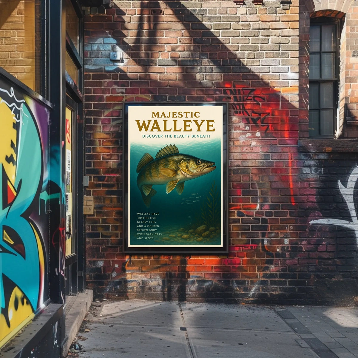 Majestic Walleye Poster