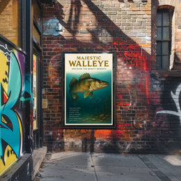 Majestic Walleye Poster