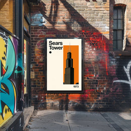 Sears Tower Travel Poster