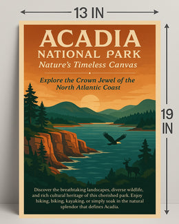 Acadia National Park Scenic Adventure National Park Poster