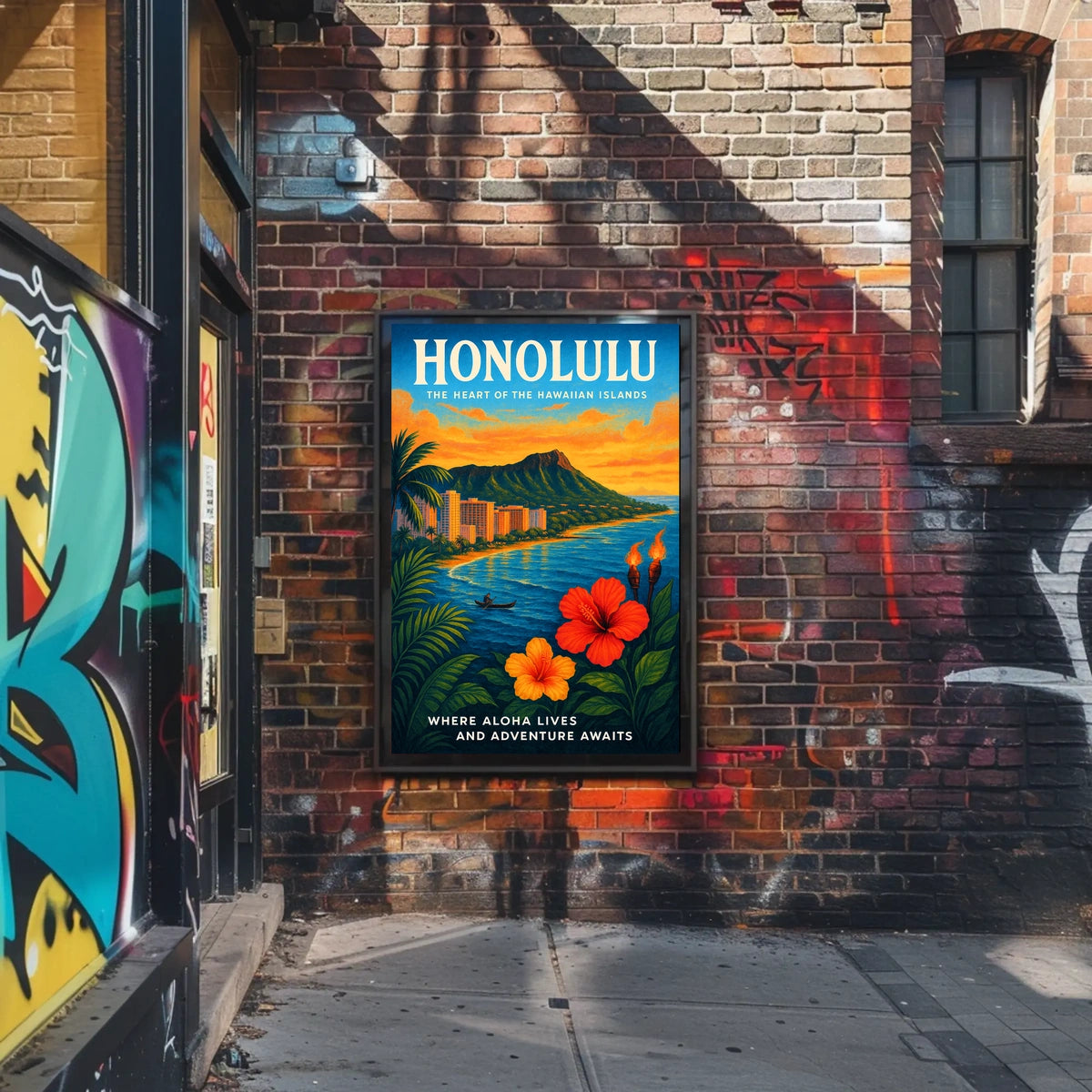 Honolulu The Heart of the Hawaiian Islands Poster