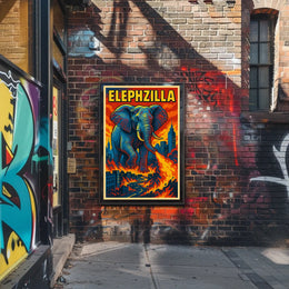 Elephzilla Rampage Poster
