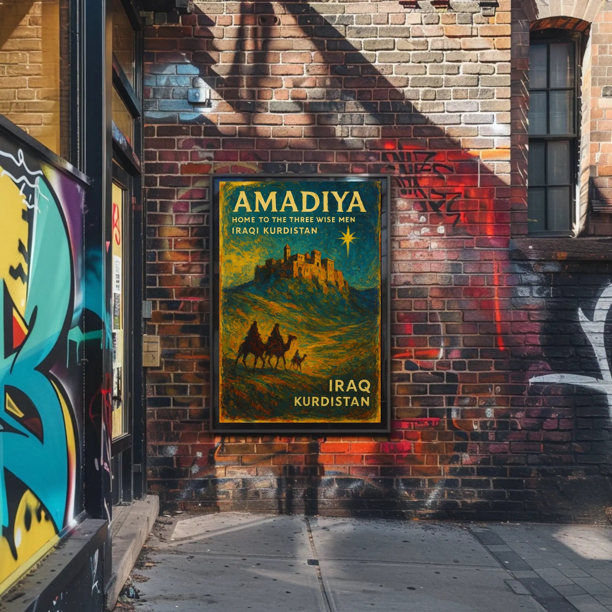 Kurdistan Amadiya Starry Fortress Impresses Cultural or Heritage Poster