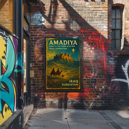 Kurdistan Amadiya Starry Fortress Impresses Cultural or Heritage Poster