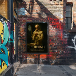St Bruno Monastic Visionary Poster Wall Art