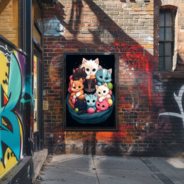 Basket Of Kittens Poster