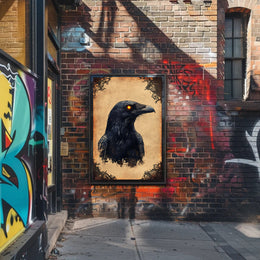 The Enigmatic Raven Poster